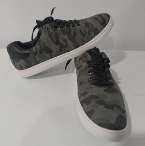 Steve Madden M-Martin Mens Camouflage Trainers Green Sz 9.5